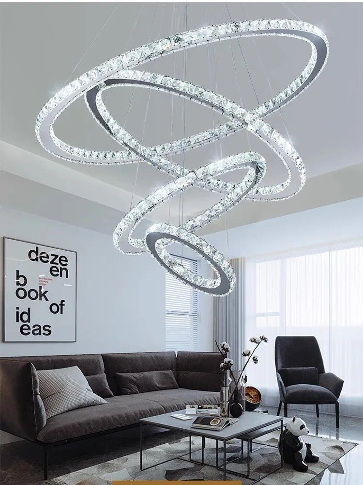 Lustre Anneau Design — Métal — 1 anneau 60cm