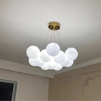 Lustre Blanc Moderne — Salon
