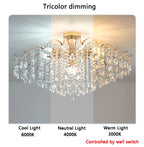 Lustre Baroque — Plafonnier LED Cristal