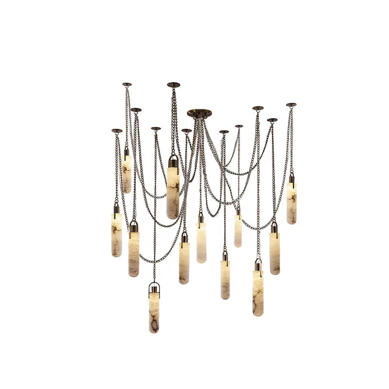 Lustre Aluminium Design — Métal — 3 ampoules