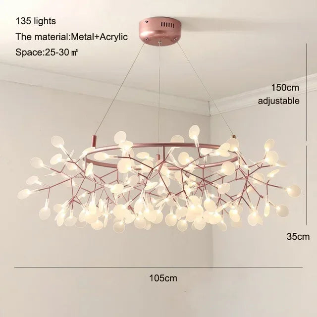Lustre LED Salon — Métal
