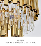 Lustre Cristal Design — Moderne — Oval 150cm