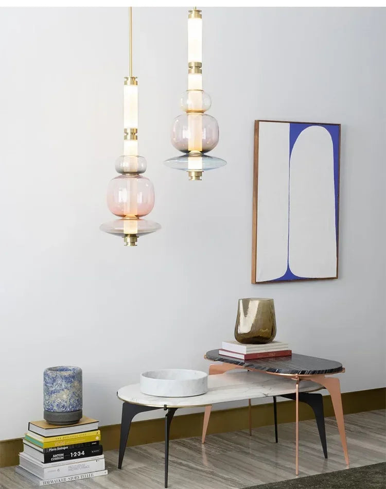 Lustre pour Salon Moderne — Verre