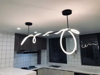 Lustre Cuisine Industriel — Nordique — Doré 150 cm A