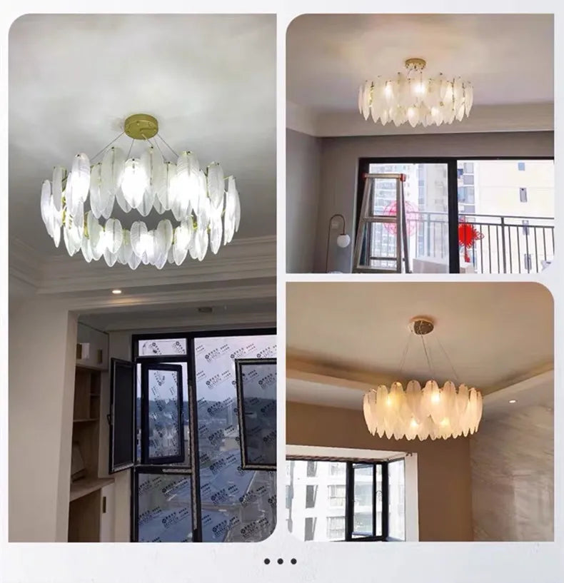 Lustre Chambre Bébé — Verre — Plafonnier D50cm