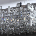 Lustre Salle à Manger Cristal — Métal