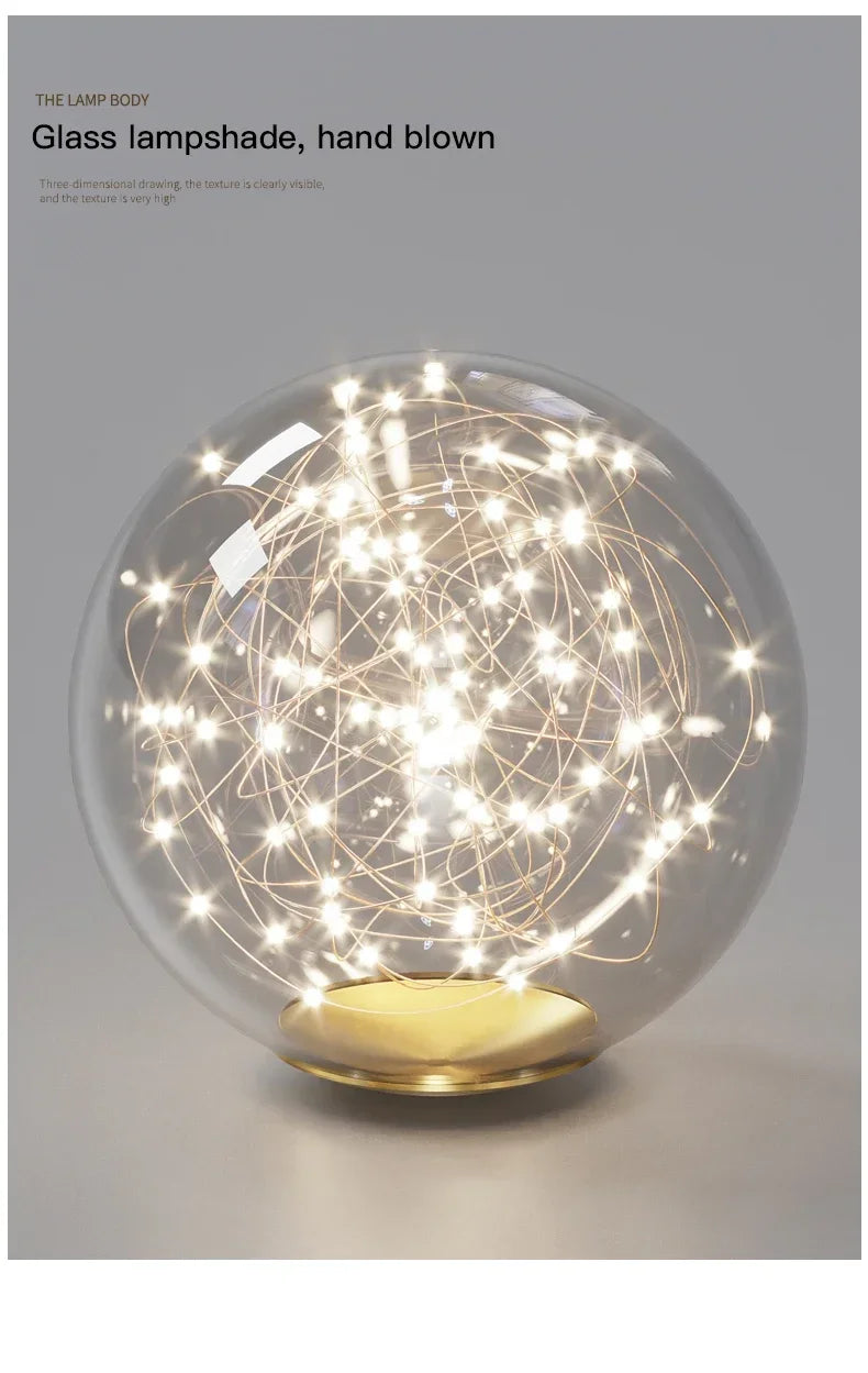 Suspension Luminaire Verre — Plafonnier Boule Moderne