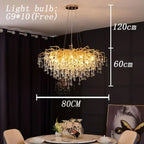 Lustre Araignée Design — Cristal — Longueur 150cm