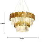 Lustre Cristal Design — Moderne — Oval 150cm