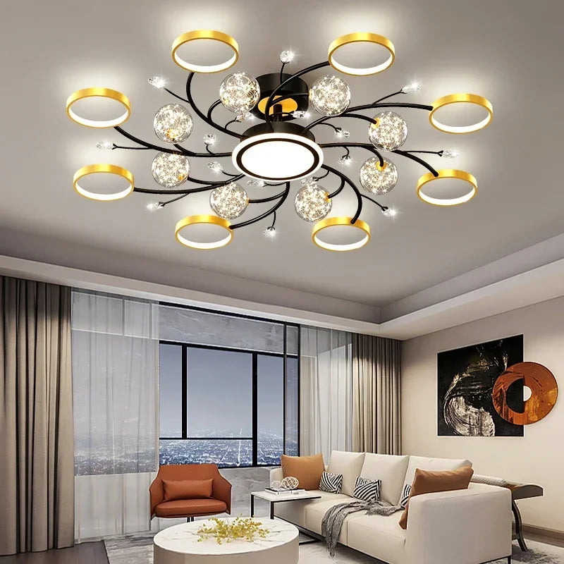 Lustre Salon Noir — Moderne