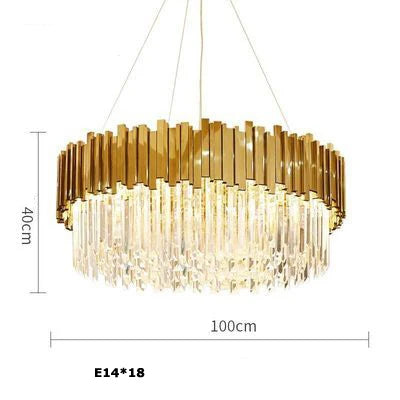 Lustre en Cristal Pas Cher — Métal