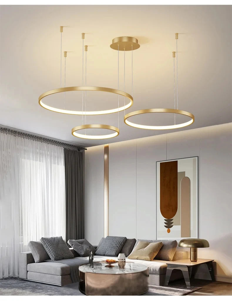 Lustre Salon Industriel — Moderne