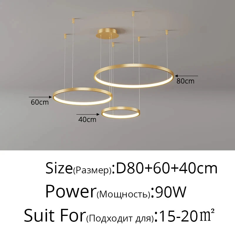 Lustre Salon Industriel — Moderne