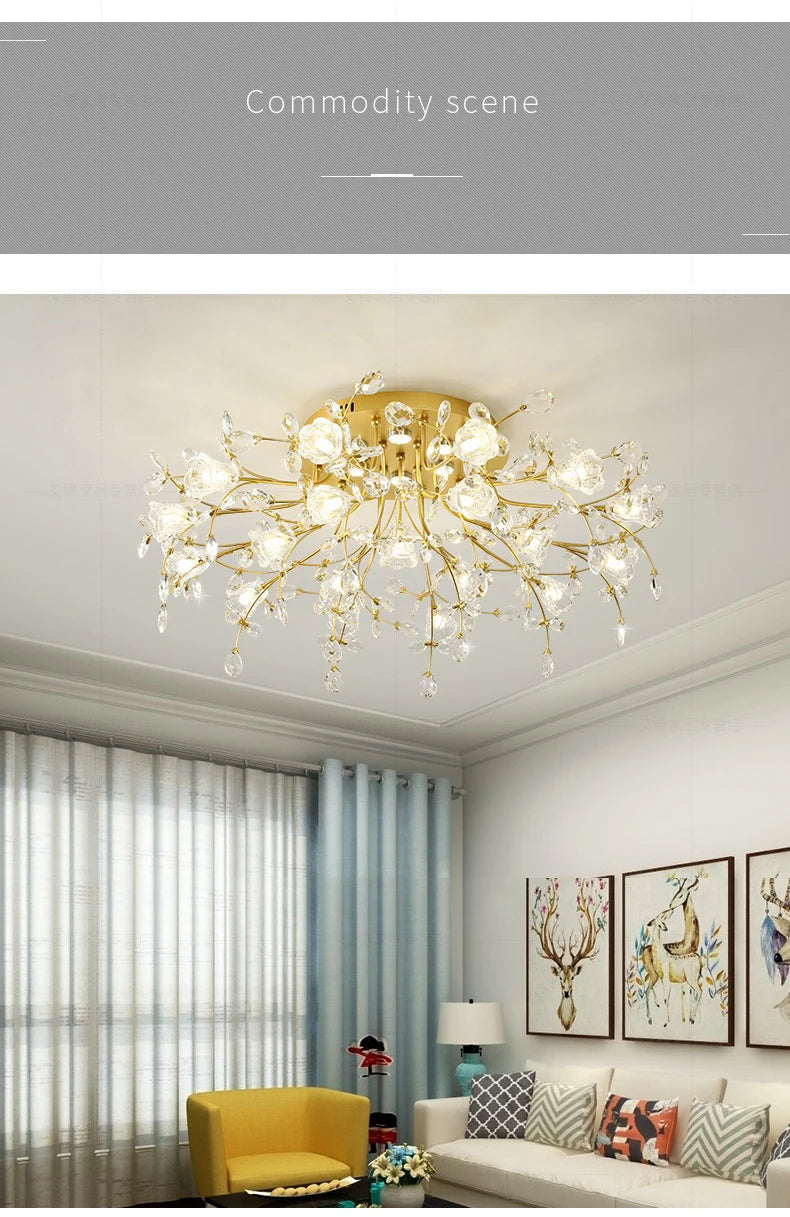 Lustre en Cristal Pas Cher — Nordique