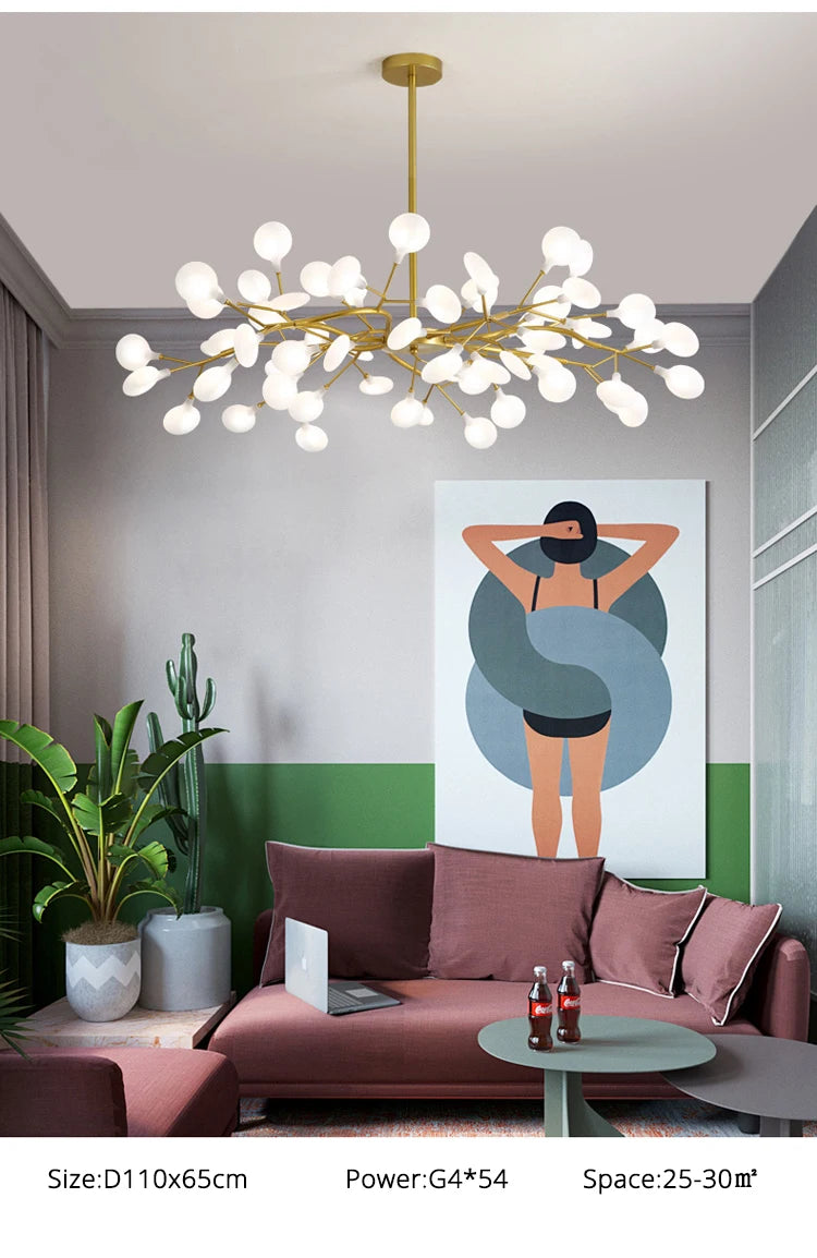 Lustre Salon Industriel — Noir