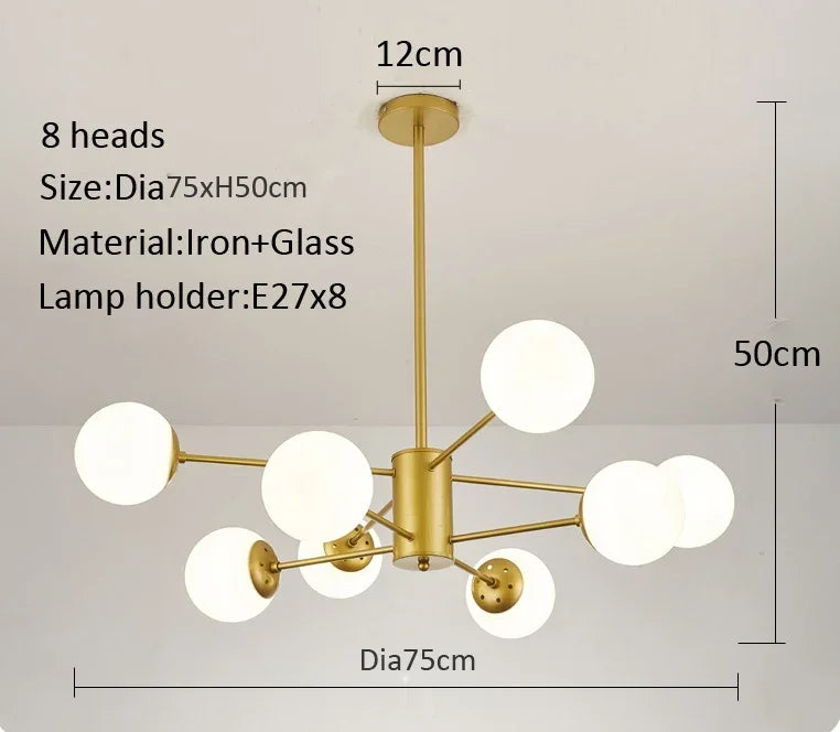 Lustre Blanc — Plafonnier Nordique Design