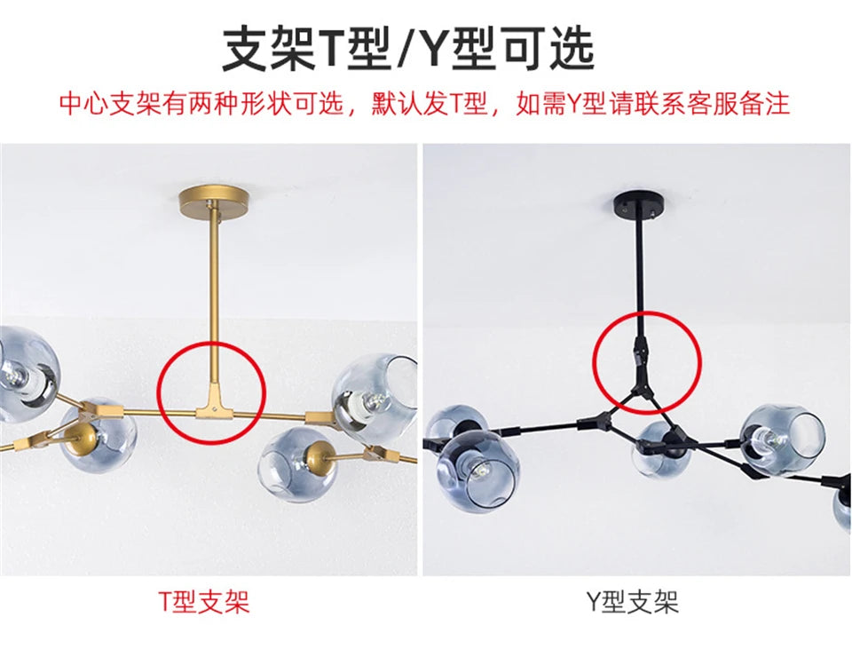 Spoutnik Lustre — Plafonnier Boule Moderne