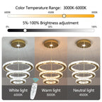 Lustre Cristal Français Luxe - Suspension Dorée Chromée 40cm LED