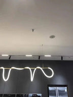Lustre Cuisine Industriel — Nordique — Doré 150 cm A