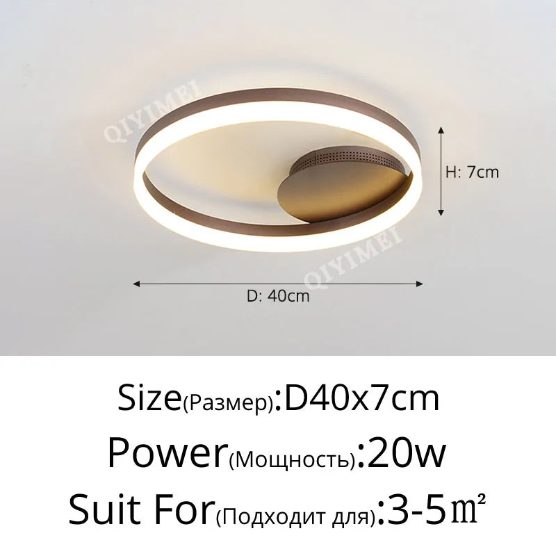 Lustre Design LED — Métal — 1 anneau 50cm