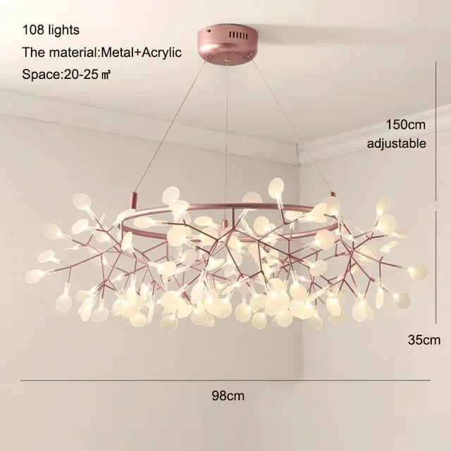 Lustre LED Salon — Métal