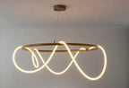 Lustre Cuisine Industriel — Nordique — Doré 150 cm A