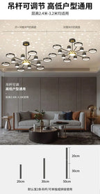 Lustre Moderne LED — Blanc