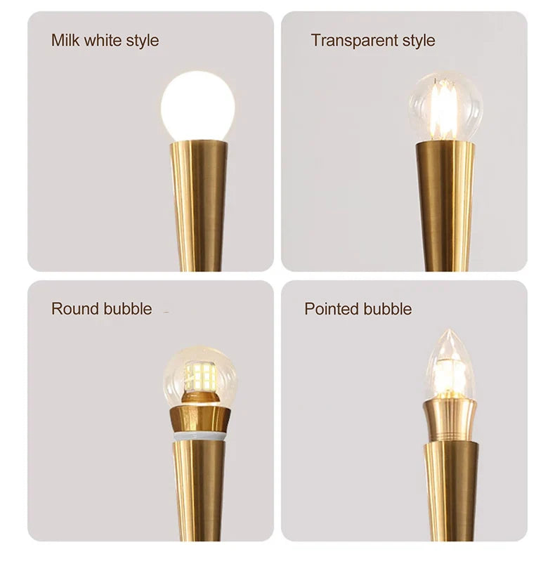 Lustre Vintage Industriel — Lustre Branches LED