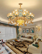 Lustre Salon Industriel — Cristal