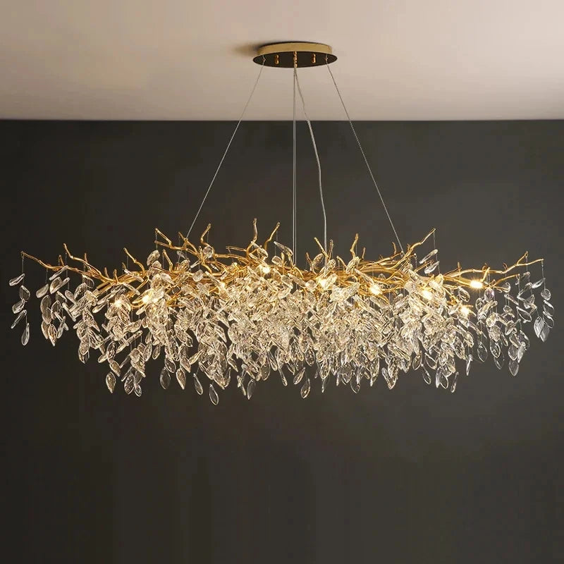 Grand Lustre Salle à Manger — Cristal Grand Format