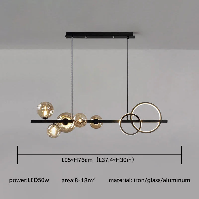 Lustre Industriel Noir