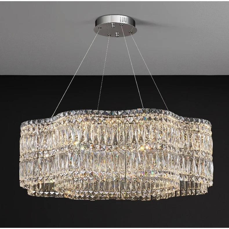 Lustre Salon Noir — Cristal