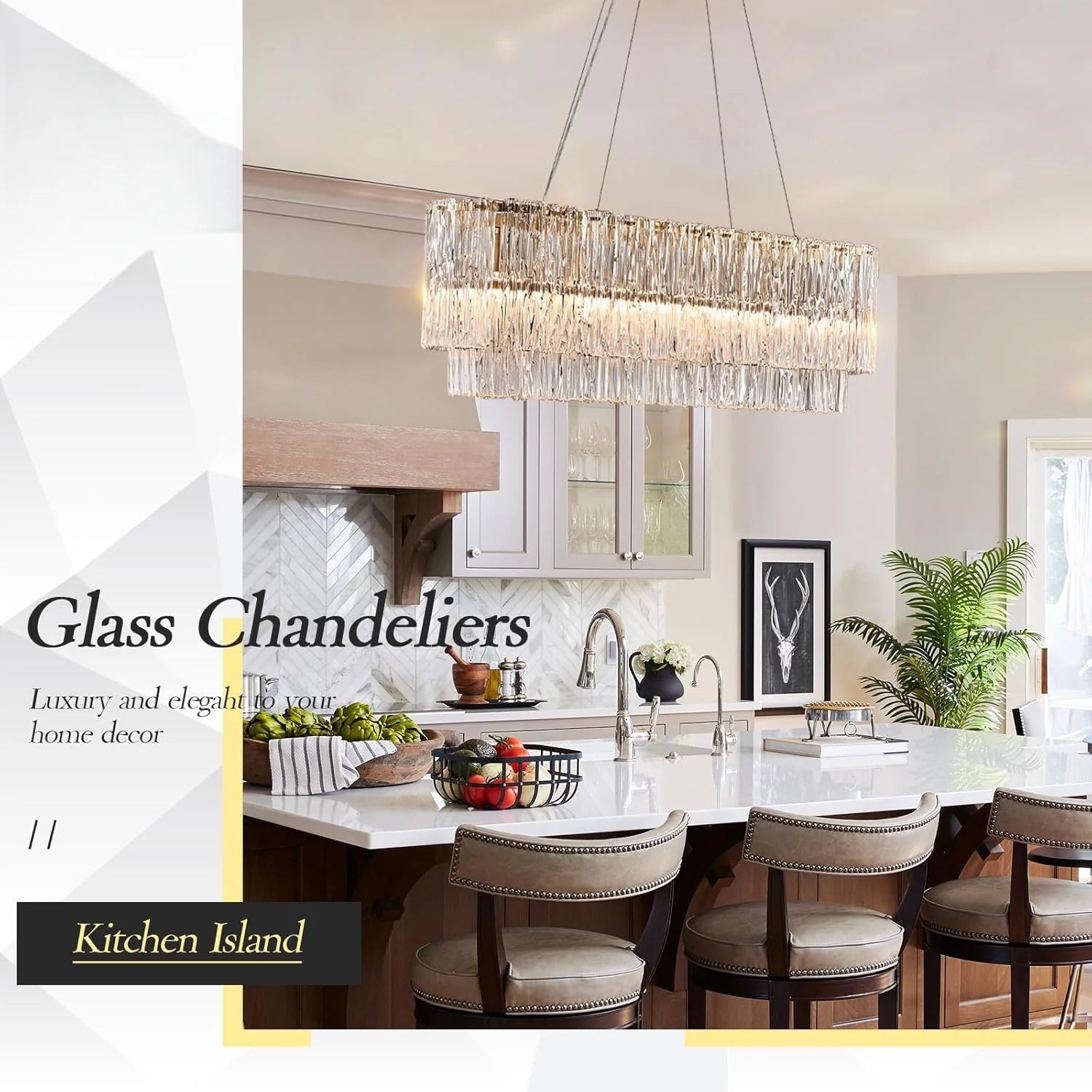 Lustre Moderne Design — Verre