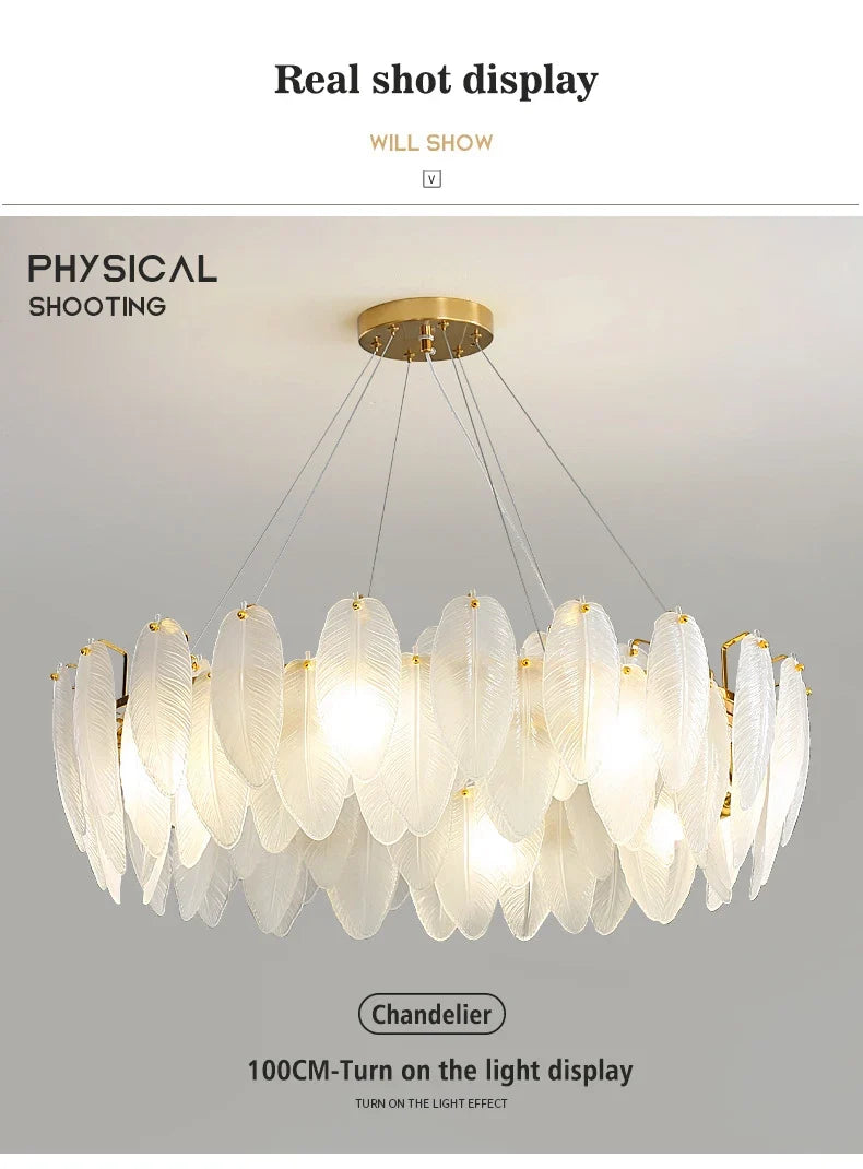 Lustre Chambre Bébé — Verre — Plafonnier D50cm
