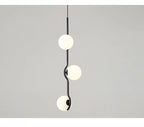 Lustre Noir Moderne — Verre