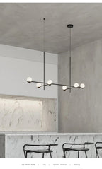 Lustre Noir Moderne — Verre