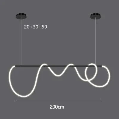 Lustre Cuisine Industriel — Nordique — Doré 150 cm A
