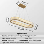 Lustre Verre — Plafonnier LED Cristal