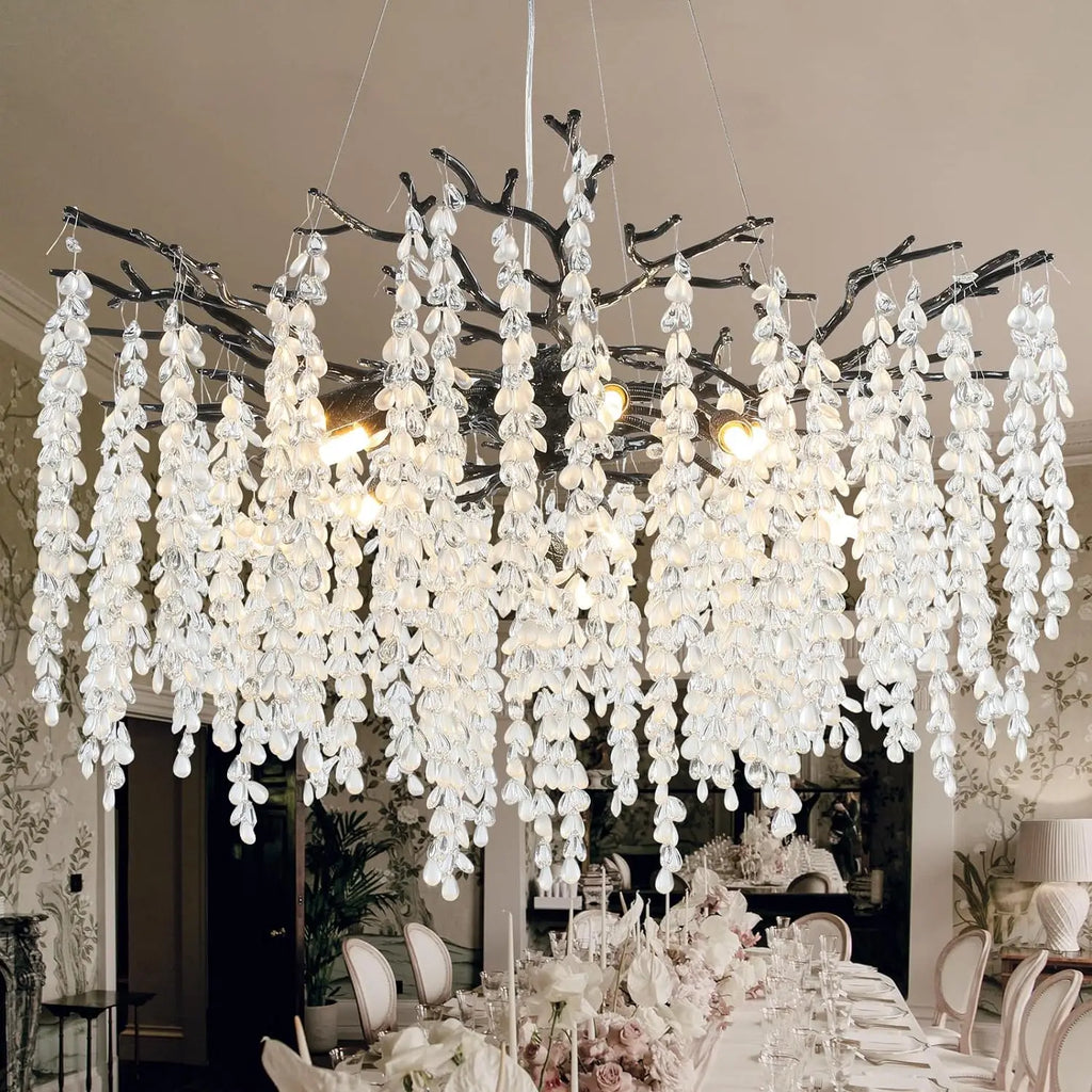 Lustre Cristal Salon — Chambre