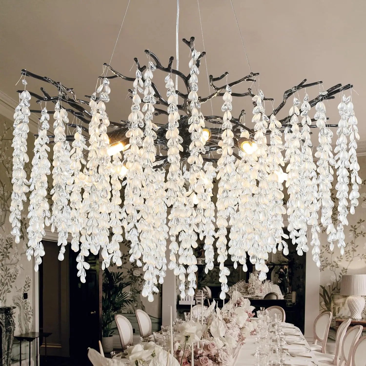 Lustre Cristal Salon — Chambre