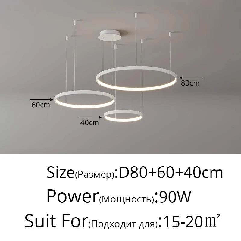 Lustre Salon Industriel — Moderne