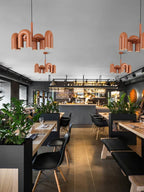 Lustre Salon Noir — Plafonnier Nordique Design