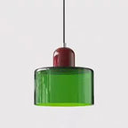 Suspension Verre Nordique Design Long — Chambre et Restaurant — E27