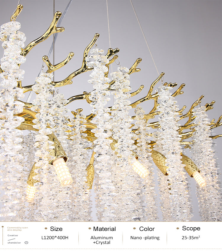 Lustre Luxe Cristal — LED