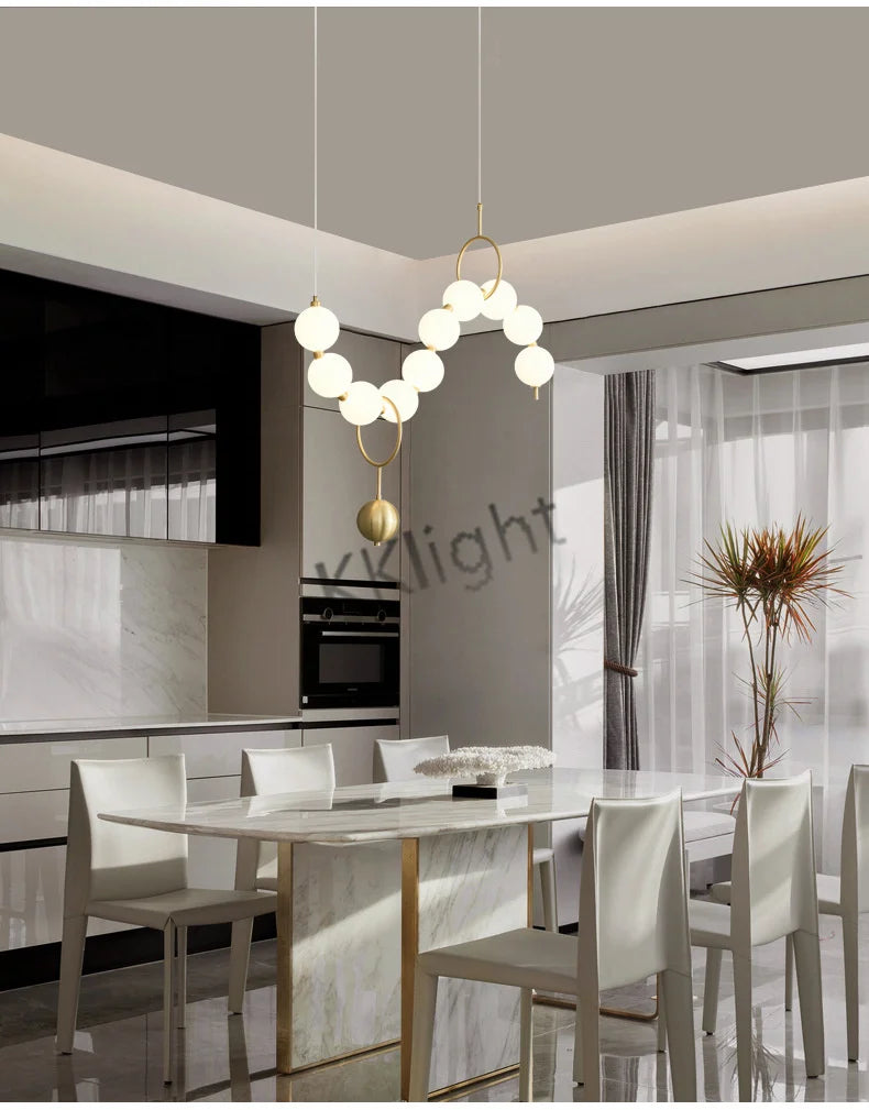 Lustre Art Déco — Cuivre