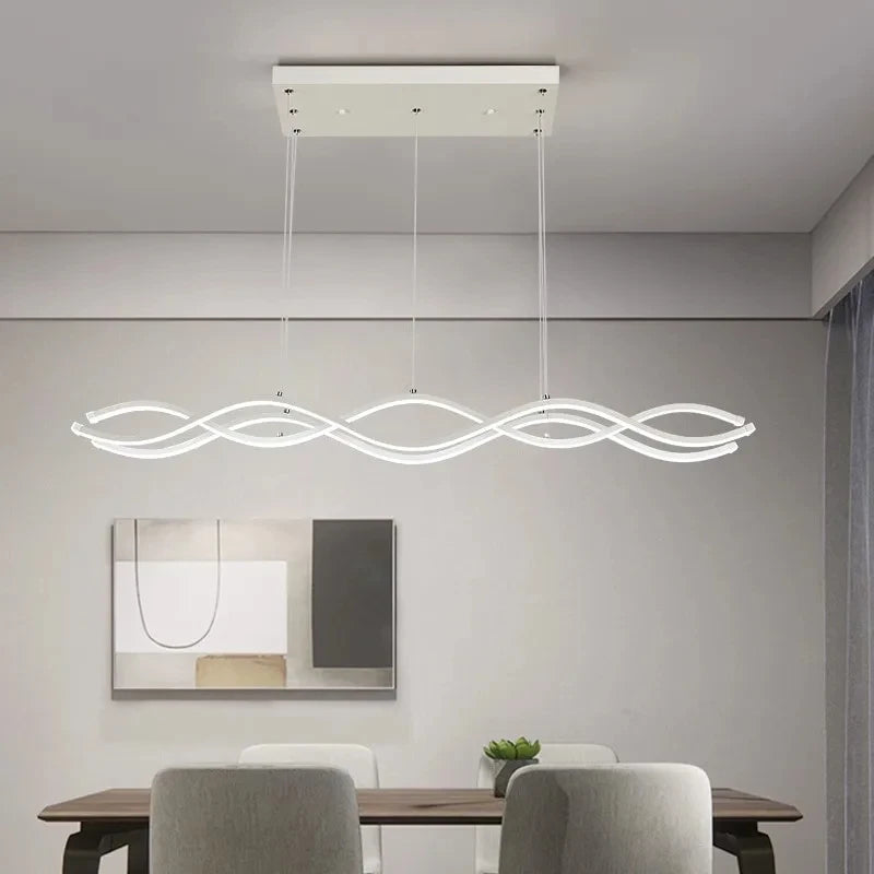 Lustre Nordique Blanc — Salle à Manger