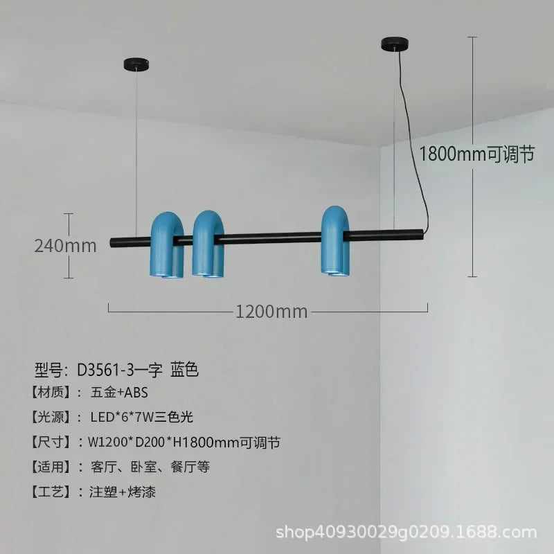 Lustre Salon Noir — Plafonnier Nordique Design