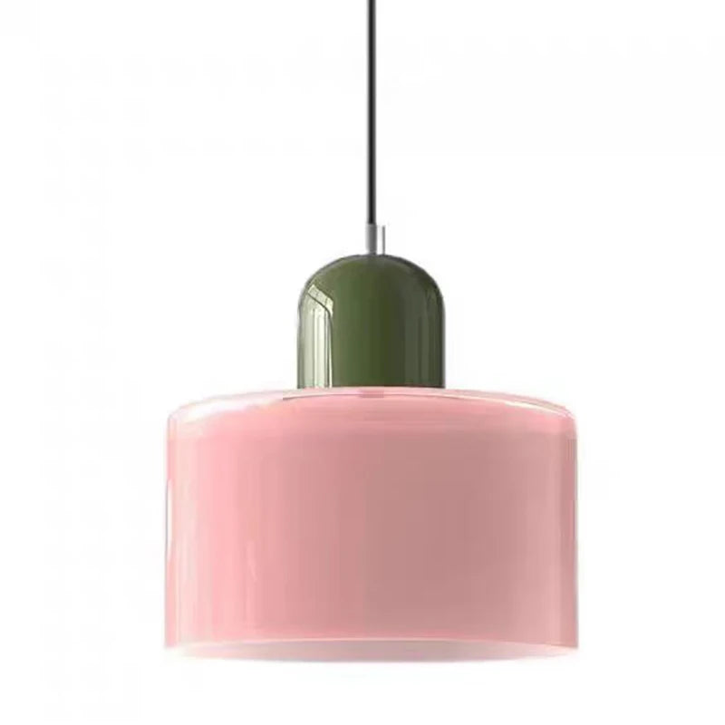 Suspension Verre Nordique Design Long — Chambre et Restaurant — E27