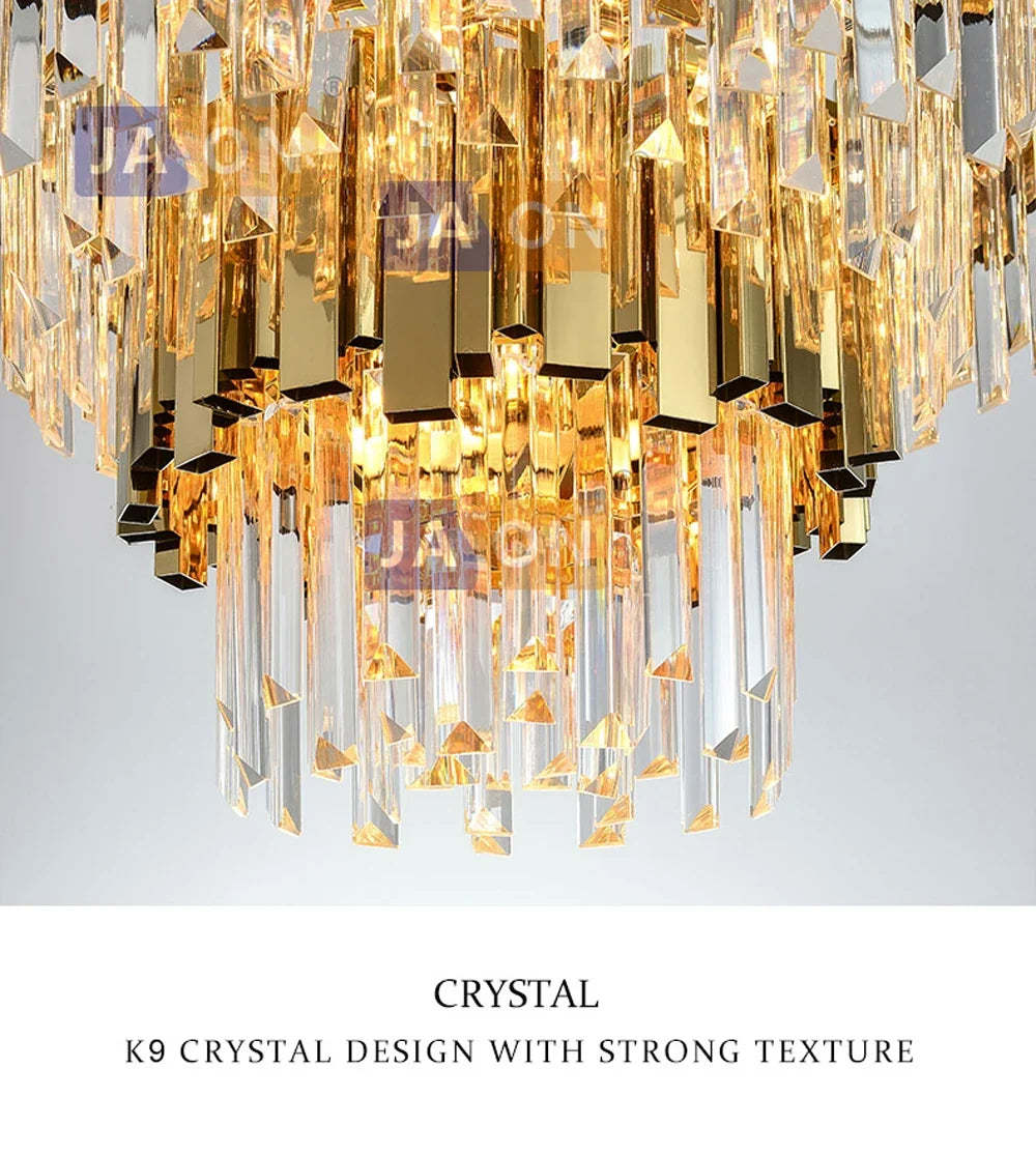 Lustre Cristal Design — Moderne — Oval 150cm