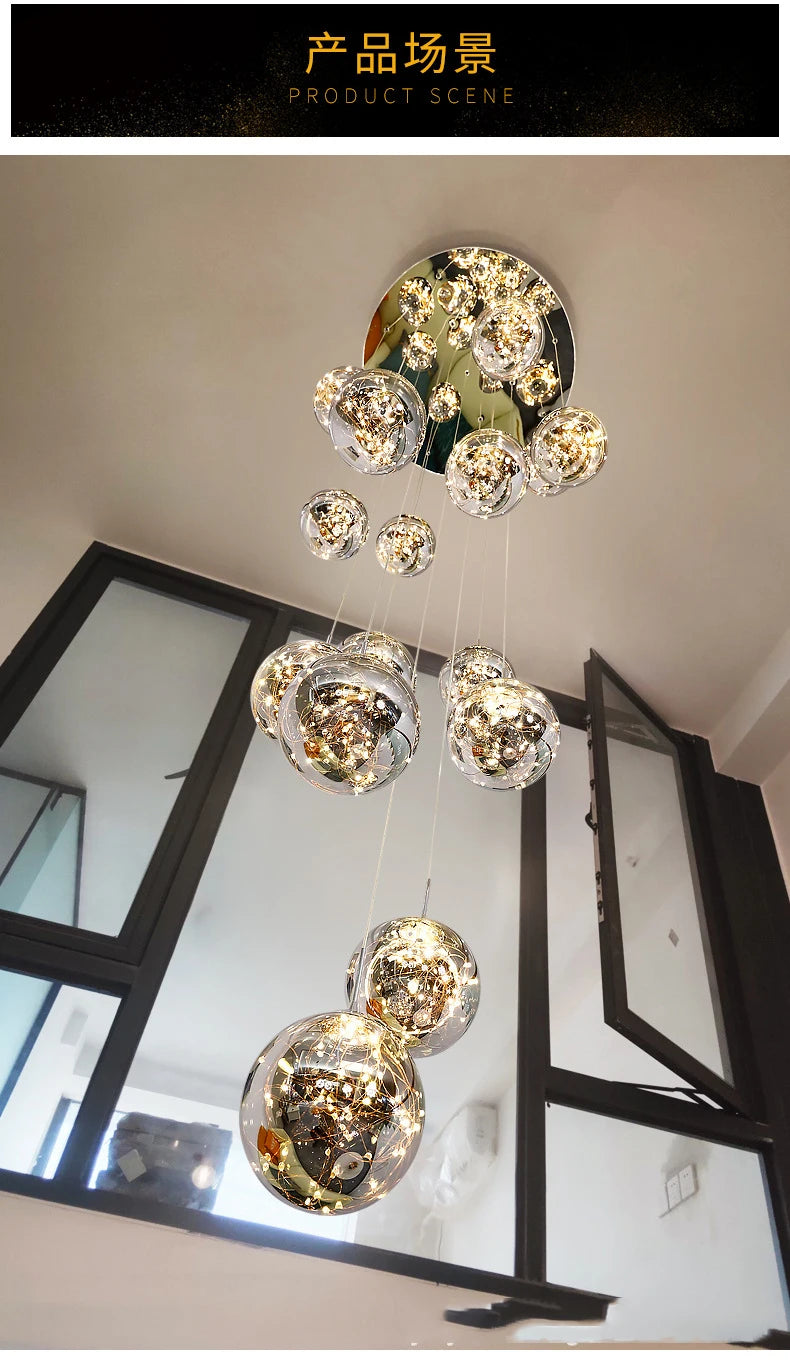 Lustre Salle à Manger Moderne — Cristal